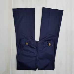 Tory Burch Royal Navy Blue Chino Pants Size 2